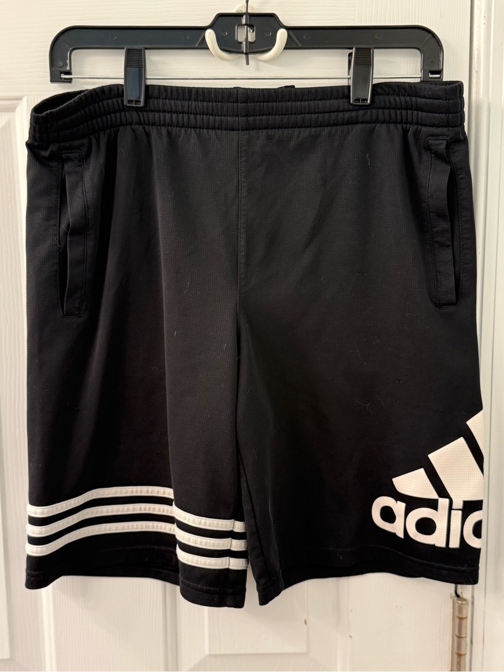 Adidas dry fit shorts 3 stripe and logo 14/16